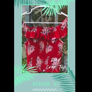 Red Crop Top